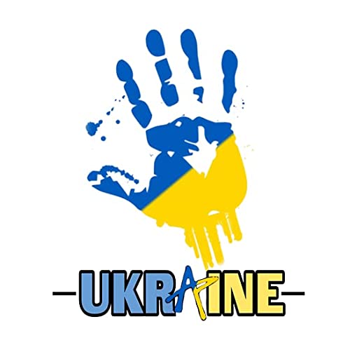 TeeFly 40 unidades de banderas de Ucrania I Stand with Ucrania pegatinas de bandera de Estados Unidos y Ucrania pegatinas para coche, moto, teléfono móvil, portátil