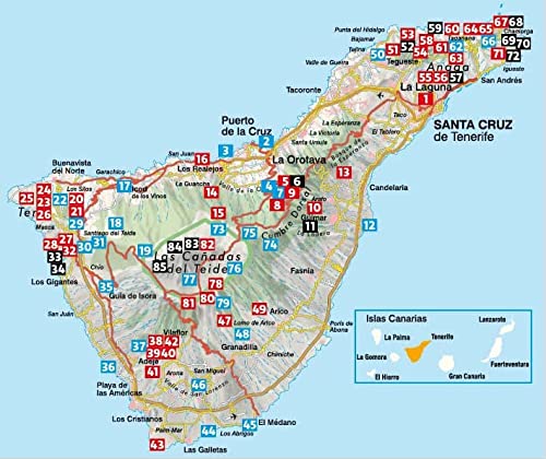 Tenerife. The finest coastal and mountain walks. 70 Walks. Rother Walking Guide. (Tenerife: Walking guide 85 walks)