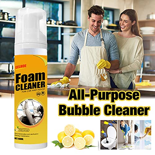 Teochew Multipurpose Foam Cleaner, limpiador de espuma para coche, 300 ml, multiusos, limpiador de espuma en aerosol para limpieza de coches, efecto limpiador de espuma fuerte