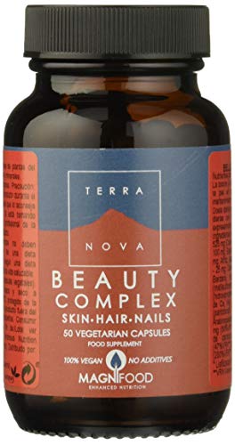 TerraNova Beauty Complex - Apoyo Nutricional para Cabello, Piel y Uñas, 50 Cápsulas