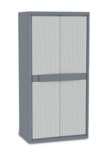 TERRY - Armario plástico Exterior, 89.7 x 53.7 x 180 cm