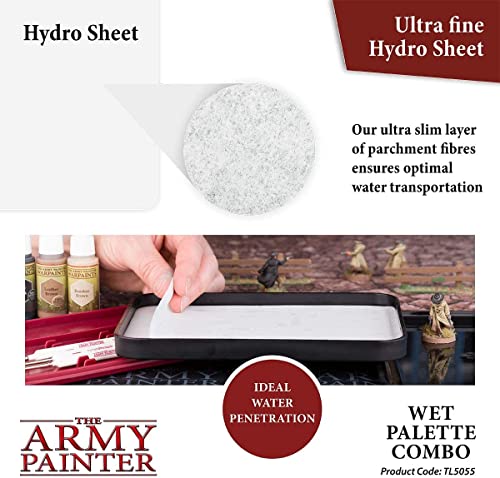 The Army Painter | Hydro Pack Refills | Recarga para la Paleta: 50 Toallitas y 2 Esponjas para Pintar Figuras Miniatura de Wargaming | Juego de Guerra