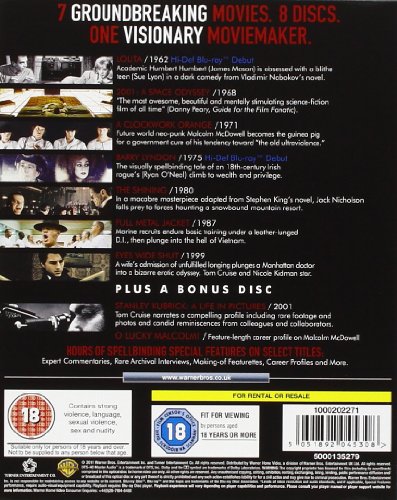 The Stanley Kubrick Collection (8 Blu-Ray) [Edizione: Regno Unito] [Reino Unido] [Blu-ray]