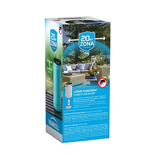 ThermaCELL - Pack Antimosquitos Portátil para Exterior. Incluye difusor Azul + Recambios para 48 Horas