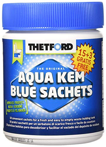 Thetford 30255 AJ Aqua KEM Blue Sachets 15+3