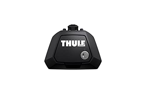 Thule 710400 - Riel elevado Evo, negro, juego de 4 (sin rieles / varillas)