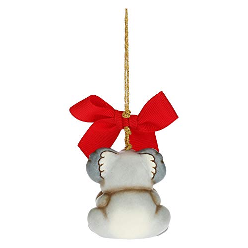 THUN - Decoración para árbol de Navidad Koala - Decoración navideña para casa - Formato pequeño - Cerámica - 4,2 x 3,8 x 5 h cm