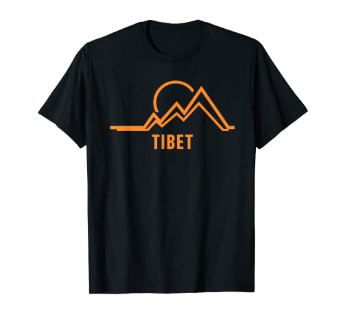 Tibet Montañas puesta de sol Camiseta