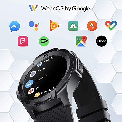 Ticwatch S2 Smartwatch Reloj Inteligente y Deportivo con Sistema Operativo Wear OS by Google 1.39" AMOLED GPS Integrado, Batería 415 mAh 5ATM Impermeable Duradero, Compatible con iPhone y Android
