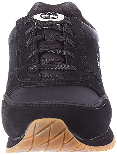 Timberland Lufkin Fabric and Leather Oxford Sneaker Basic Zapatillas para Hombre, Negro (Black Suede), 43 EU