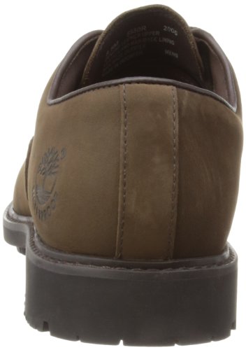 Timberland Stormbucks Plain Toe, Zapatos de Cordones Oxford Hombre, Marrón Dark Brown Nubuck, 40 EU