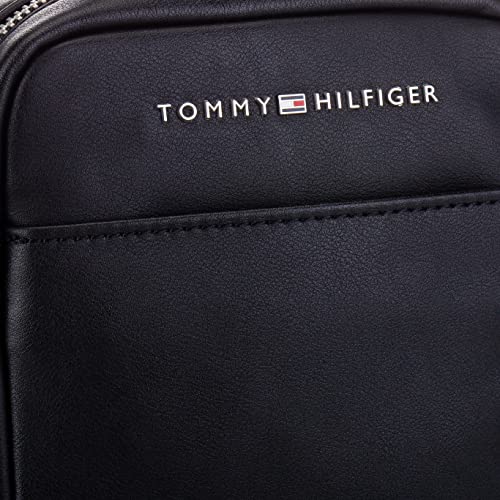 Tommy Hilfiger TH City Mini Reporter, Bolso para hombre, Negro (Negro), 21 x 16 x 6 cm