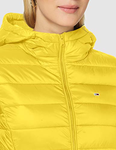 Tommy Jeans Tjw Hooded Quilted Zip Thru Chaqueta, Amarillo (Star Fruit Yellow), L para Mujer