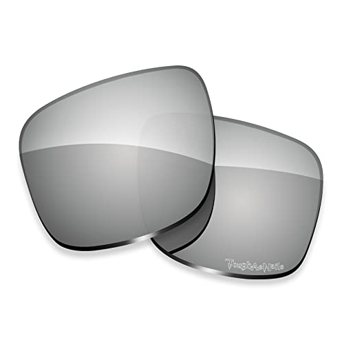 ToughAsNails Reemplazo de lente polarizada para Oakley Mainlink OO9264 57mm Sunglass - Más opciones, Poli cromado plateado - Ar Polarizado, Talla única