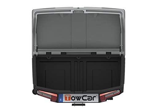 Towbox V3 - Caja de equipaje para enganche de remolque, color blanco ártico, caja de transporte, portaequipajes