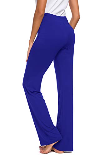 TownCat Pantalones de Entrenamiento para Mujer, Pantalones de Yoga, Pantalones Informales de Yoga con cordón para Yoga y Correr, Tallas (Azul Real, L)