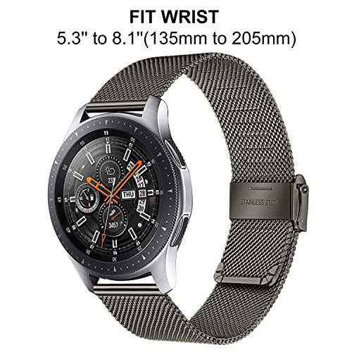 TRUMiRR Reemplazo para Samsung Galaxy Watch 46mm/Gear S3 Frontier/Gear S3 Classic Correa de Reloj, 22mm Correa de Acero Inoxidable Correa de liberación rápida para Huawei Watch GT/Watch GT 2 46mm