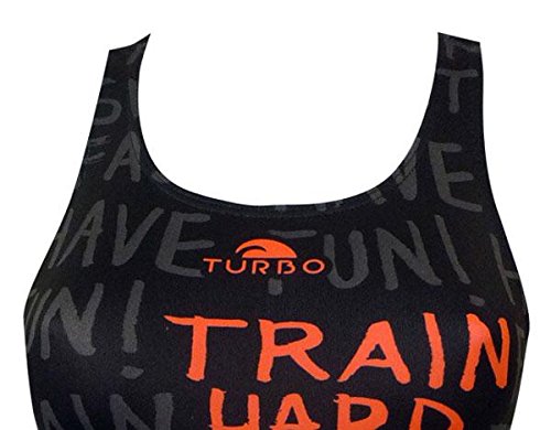 Turbo Power Train Hard Bragas de Bikini, Noir, Small para Mujer