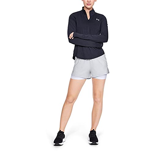Under Armour Launch Sw 2-In-1 Pantalones Cortos, Mujer, Gris, MD