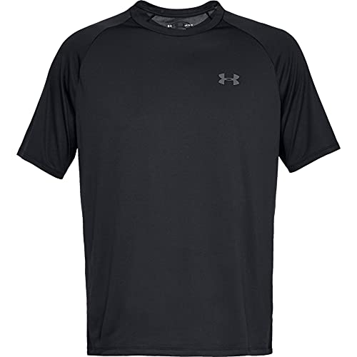 Under Armour Tech 2.0 Shortsleeve, Camiseta Hombre, Negro (Black / Graphite) , M