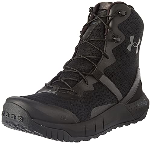 Under Armour UA Micro G Valsetz, Zapatos de Escalada Hombre, Black/Black/Jet Gray, 45.5 EU