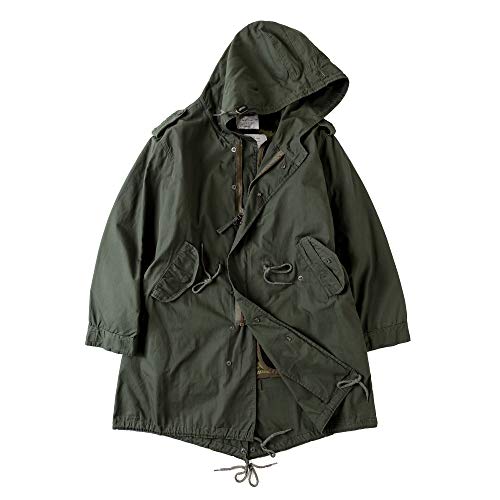 UNILETS OD Military Style M-51 Fishtail Parka Jacket with Acrylic Bao Liner (M, Olive Drab)