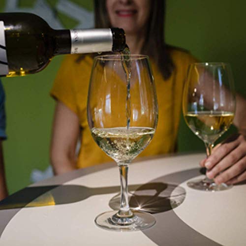 UNISHOP Set 6 Copas de Vino de Cristal de 450ml, Copas de Vidrio para Vino y Agua, para Uso en Casa, Restaurante y Fiestas