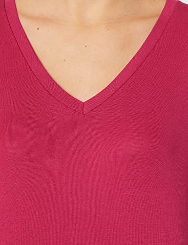 United Colors of Benetton T-Shirt M/L 3GA2E4245 Camiseta, Fucsia 04l, S para Mujer
