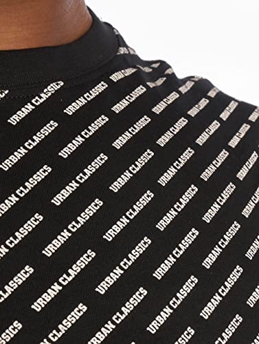 Urban Classics Allover Logo tee, Camiseta para Hombre, Negro (Black 00007), 5XL
