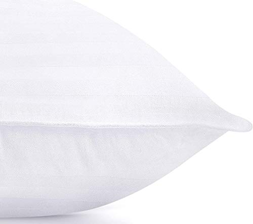 Utopia Bedding Almohadas (2 Unidades) - 50 x 70 cm Almohadas de Primera - Funda de Mezcla de Algodón - Fibra Hueca Virgen Siliconada - Almohadas Suave de Fácil Cuidado (Blanco)