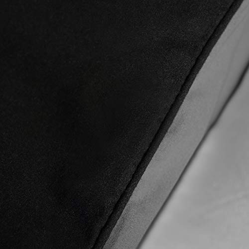 Utopia Bedding Edredón Nórdico - Primavera-Verano Edredón (230 x 260 cm) - Reversible (Bicolor) - Gris y Negro