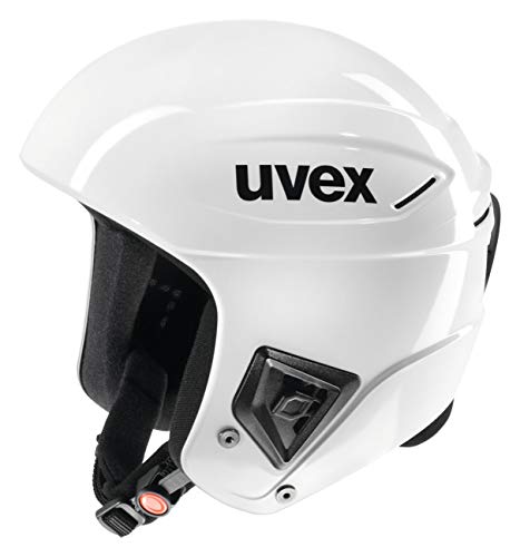 Uvex Race + Casco de esquí, Adultos Unisex, All White, 58-59 cm