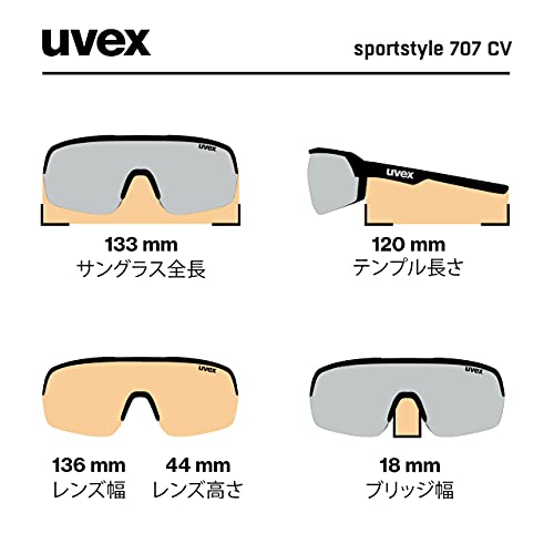 uvex Sportstyle 707 CV Gafas de Deporte, Adultos Unisex, White, One Size