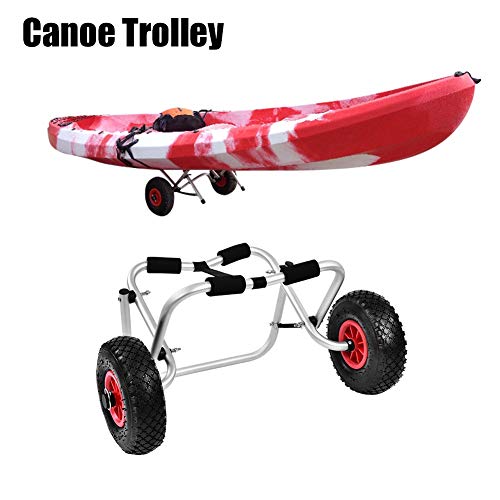 V GEBY Barco Plegable Kayak Carro Canoa Dolly Tote Trolley Transporte Carro de Remolque Ruedas extraíbles Accesorios de Kayak para Deportes acuáticos