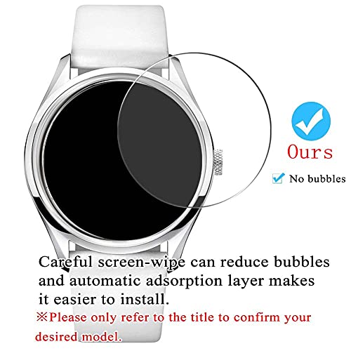 VacFun 3 Piezas Vidrio Templado Protector de Pantalla, compatible con Xiaomi Mi Watch Color Sports, 9H Cristal Screen Protector Película Protectora NuevaVersión