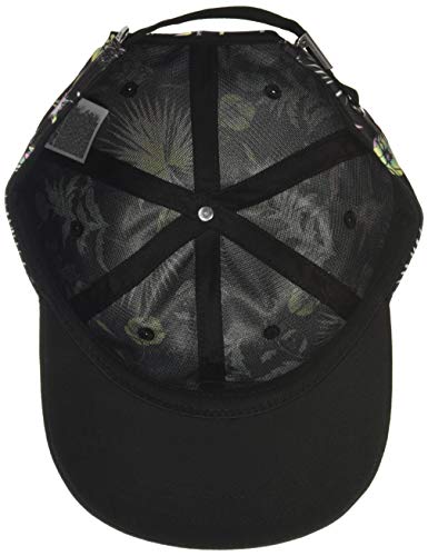Vans Sombrero Estampado Lateral de la cancha Tapa, Negro Califas, Talla única para Mujer