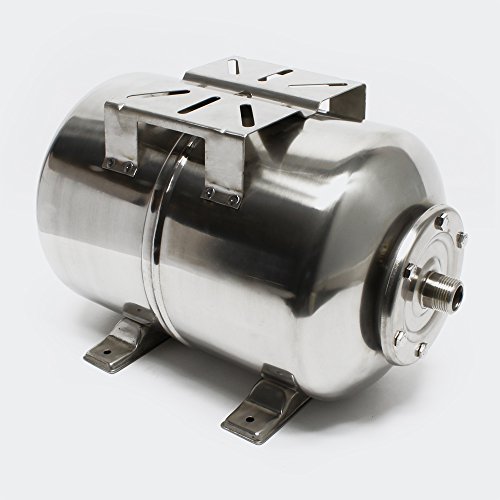 Vaso de expansión acero inoxidable 24L, depósito de presión, calderín para grupo presión doméstico