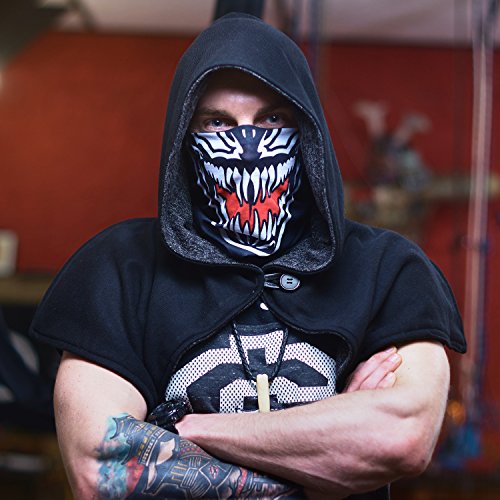 Venom Ghost Ninja carnaval máscara de carnaval cara pañuelo pañuelo balaclava capucha capucha capucha casco