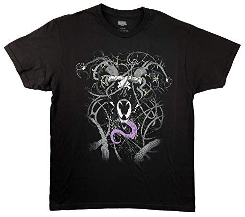 Venom Webs Adult T-Shirt (Medium) Black