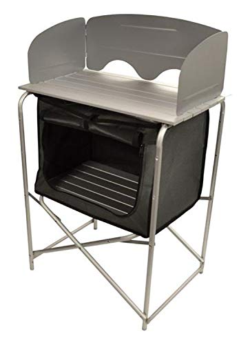 Viamondo - Mueble de cocina de camping plegable de aluminio con bolsa