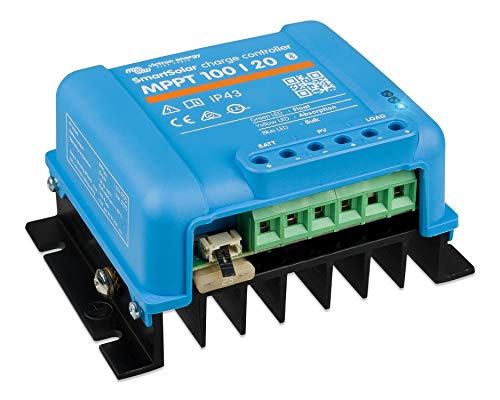 Victron Energy SmartSolar MPPT Charge Controller 100/20-48 12 V 24 V 48 V 20 A Solar Charge Controller Bluetooth integrado SCC110020160R