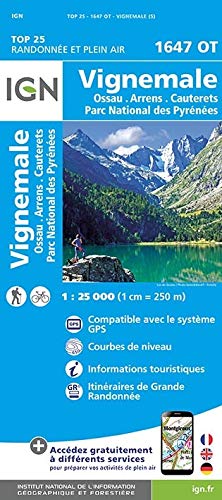 Vignemale / Ossau / Arrens / Cauterets Parc Naturel Regional (2017) (Top 25 & série bleue - Carte de randonnée)