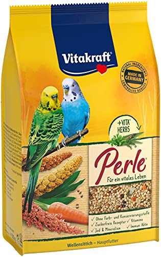 Vitakraft Fuerza periquitos Perle +Vita Herbs, 1er Pack (1 x 500 g)