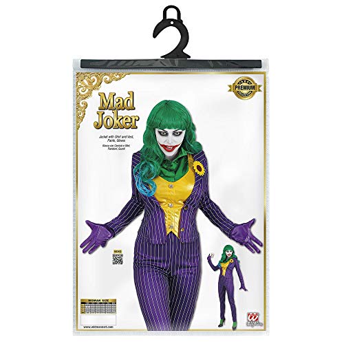 WIDMANN- Costume Mad Joker Da Donna Disfraces, Multicolor (WDM08032)