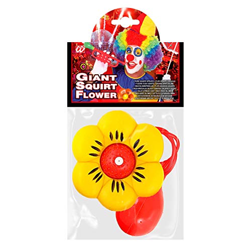 Widmann- Maxi flor de chorro, artículo divertido, Color rojo/amarillo, talla única (23161)