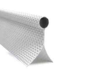 Wild Earth - Tubo de 7,5 mm con doble solapa para toldo y Kéder con núcleo de PVC sólido, color blanco, por metro