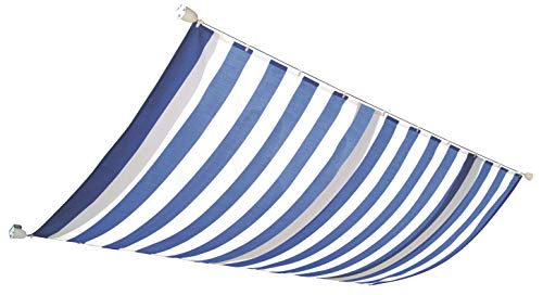 Windhager Toldo para Estructura corredera, Azul/Blanco, 270 x 140 cm