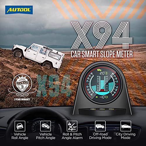 X94 - Medidor digital de inclinación para coche, accesorio para todoterreno, alarma de seguridad, 4 x 4