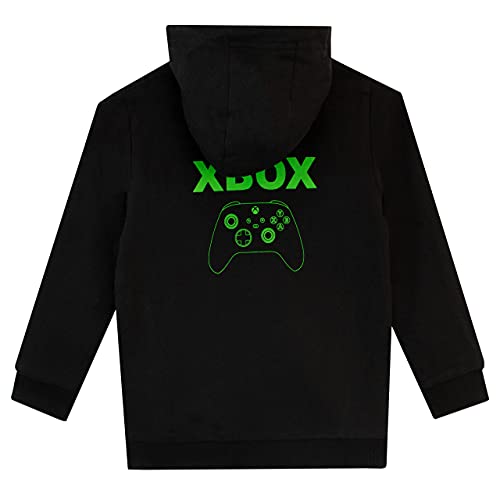 Xbox Sudadera con Capucha Reversible para Niños Juego Negro 7-8 Años