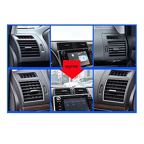 Xianxian 7pcs Coche Interior Outlets Aire Tarjetas Cubiertas Ajuste para Toyota Land Cruiser Prado FJ 150 2018-2020 Accesorios para automóviles